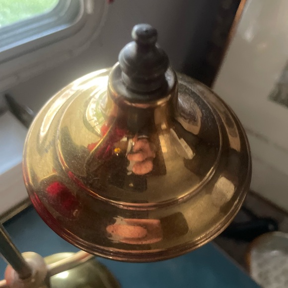 Student Lamp with Cranberry shade - Picture 5 of 5